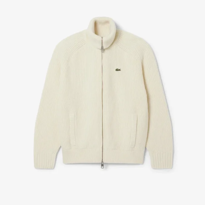 Jersey de lana con cremallera para hombre