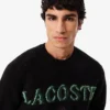 Jersey de lana con intrincados detalles de la marca para hombre