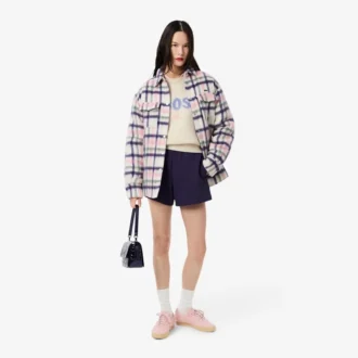 Jersey de lana con intrincados motivos de la marca para mujer