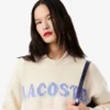 Jersey de lana con intrincados motivos de la marca para mujer