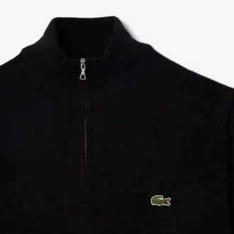 Jersey de lana con media cremallera para hombre