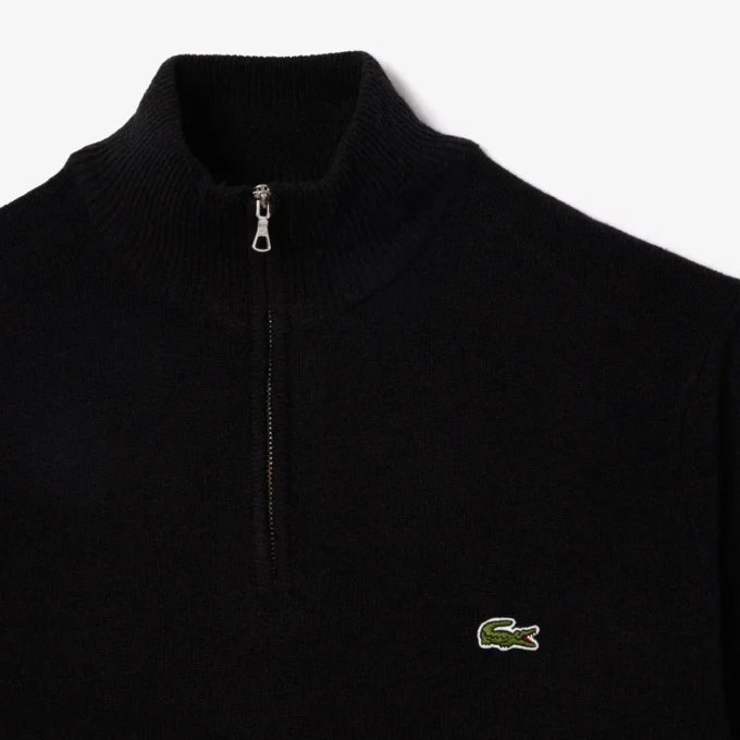 Jersey de lana con media cremallera para hombre
