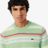 Jersey de lana de alpaca a rayas para hombre
