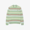 Jersey de lana de alpaca a rayas para hombre