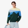 Jersey de lana de alpaca Landscape para hombre