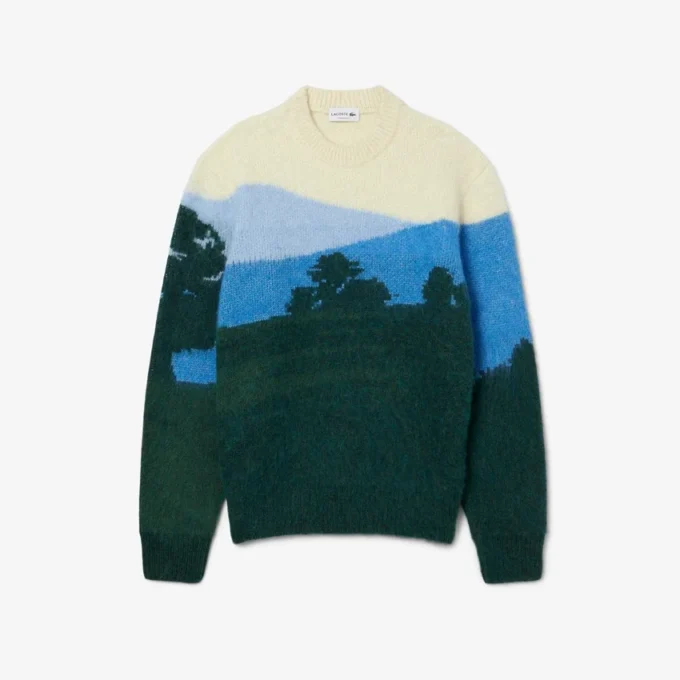 Jersey de lana de alpaca Landscape para hombre