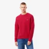 Jersey de lana de corte holgado con efecto patchwork para hombre