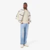 Jersey de lana de corte holgado con efecto patchwork para hombre