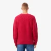 Jersey de lana de corte holgado con efecto patchwork para hombre