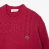 Jersey de lana de corte holgado con efecto patchwork para hombre