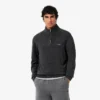 Jersey de lana de cuello alto con cremallera para hombre