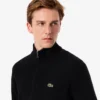 Jersey de lana de cuello alto con cremallera para hombre
