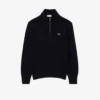 Jersey de lana de cuello alto con cremallera para hombre