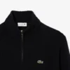 Jersey de lana de cuello alto con cremallera para hombre
