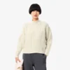 Jersey de lana de cuello alto con efecto patchwork para mujer