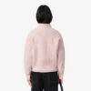 Jersey de lana de cuello alto con efecto patchwork para mujer