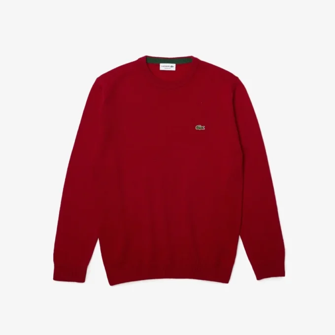 Jersey de lana de cuello redondo para hombre