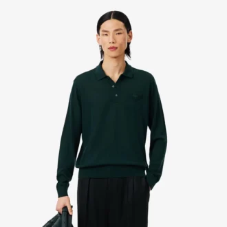 Jersey de lana merino con cuello polo de la colección Runway