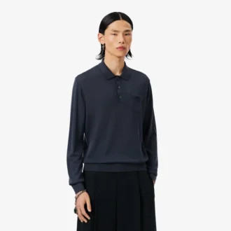 Jersey de lana merino con cuello polo de la colección Runway