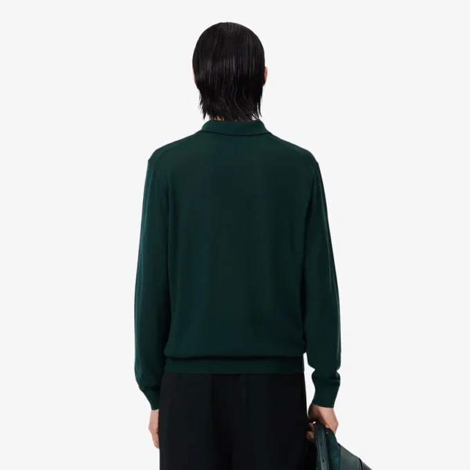 Jersey de lana merino con cuello polo de la colección Runway