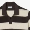 Jersey de manga corta con cuello polo a rayas