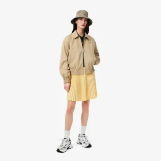 Jersey de mujer con cuello polo de punto de lana