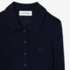 Jersey de mujer con cuello polo de punto de lana