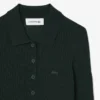 Jersey de mujer con cuello polo de punto de lana