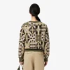 Jersey de mujer de cuello redondo con estampado gráfico