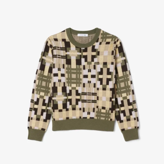 Jersey de mujer de cuello redondo con estampado gráfico