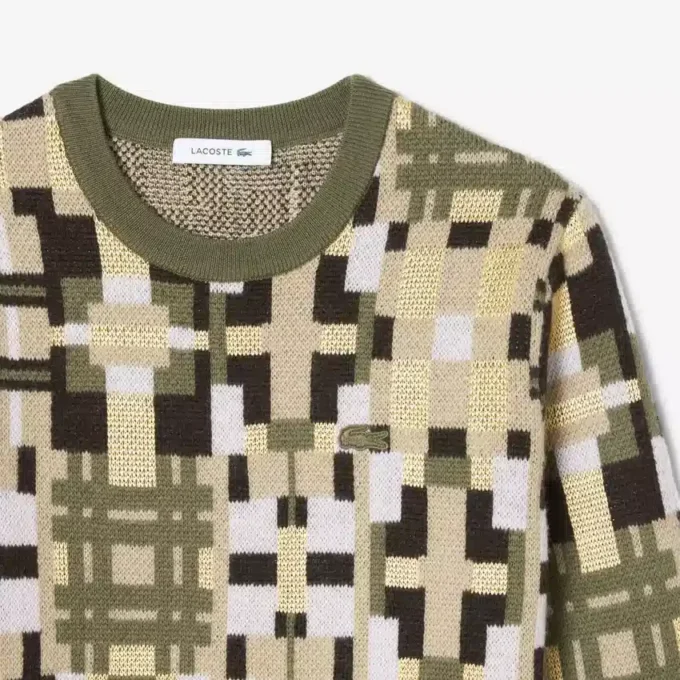 Jersey de mujer de cuello redondo con estampado gráfico