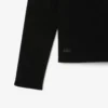 Jersey de punto acanalado 3D de cuello alto para mujer
