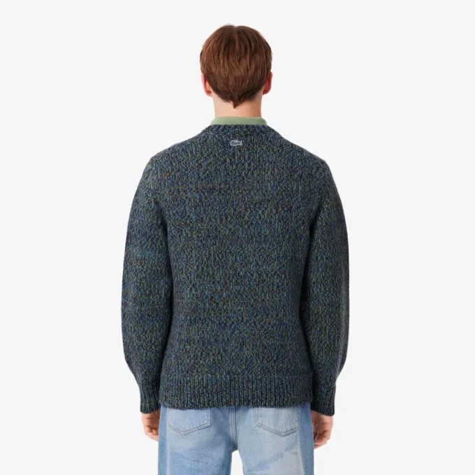 Jersey de punto con cocodrilo en intarsia para hombre