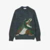 Jersey de punto con cocodrilo en intarsia para hombre