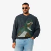 Jersey de punto con cocodrilo en intarsia para hombre