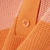 Jersey de punto de malla a rayas con cuello polo
