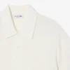 Jersey de punto elástico con cuello polo para hombre