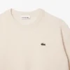 Jersey de punto musgo de lana de corte holgado para mujer