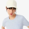 Jersey de punto trenzado de manga corta