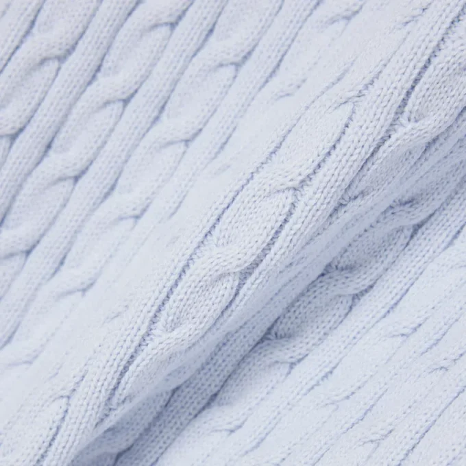 Jersey de punto trenzado de manga corta