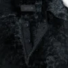 Jersey de terciopelo con cuello polo de pasarela