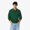 Jersey polo de lana de corte holgado para hombre