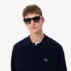Jersey polo de lana de corte holgado para hombre