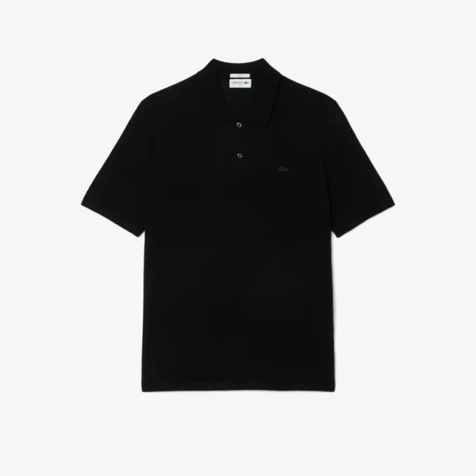 Jersey polo unisex de manga corta de lana merina