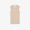 Jersey sin mangas de punto 3D de lana merina
