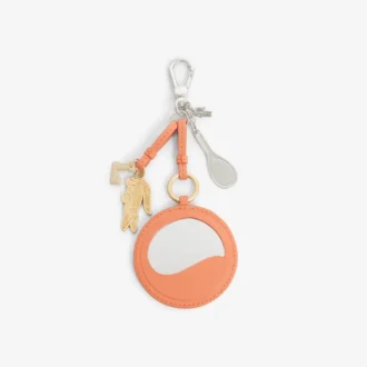 Llavero con colgante de raqueta de Tenis y espejo