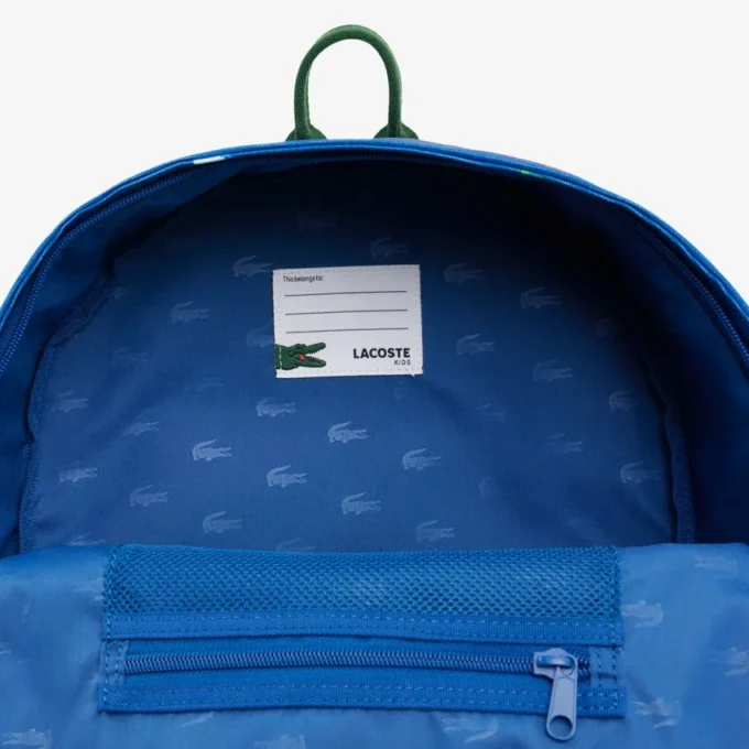 Mochila unisex con estampado de cocodrilo
