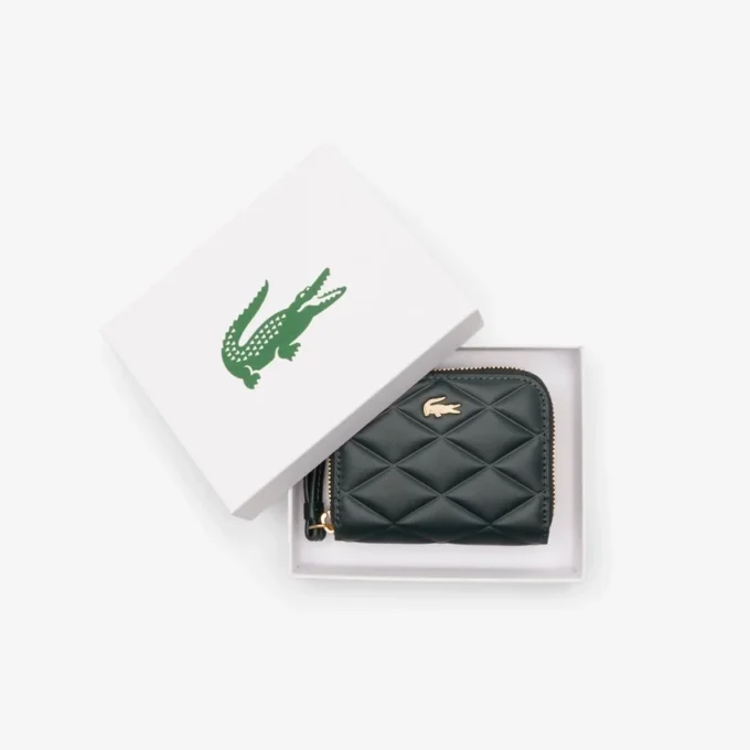 Monedero pequeño de piel de cocodrilo