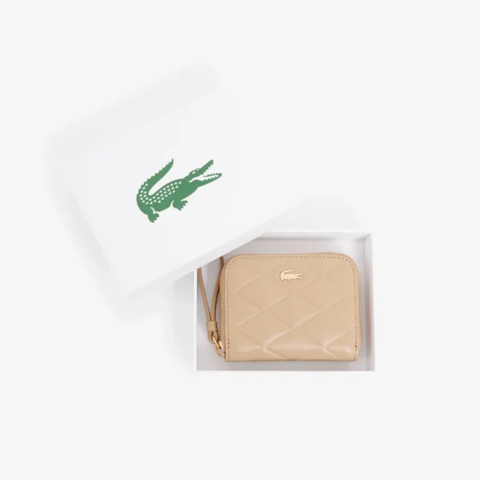 Monedero pequeño de piel de cocodrilo