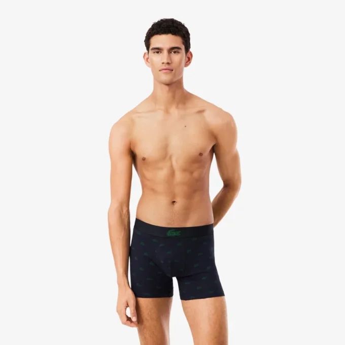 Pack de 3 boxers de algodón elástico estampados